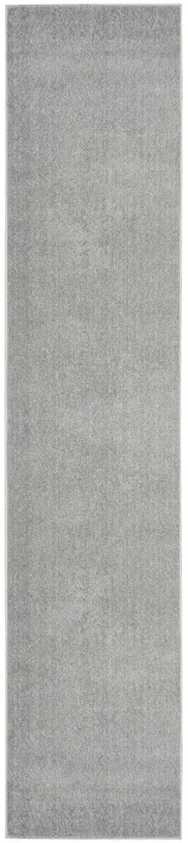 Nourison Essentials NRE01 Silver/Gray 2'2" x 20' Rug