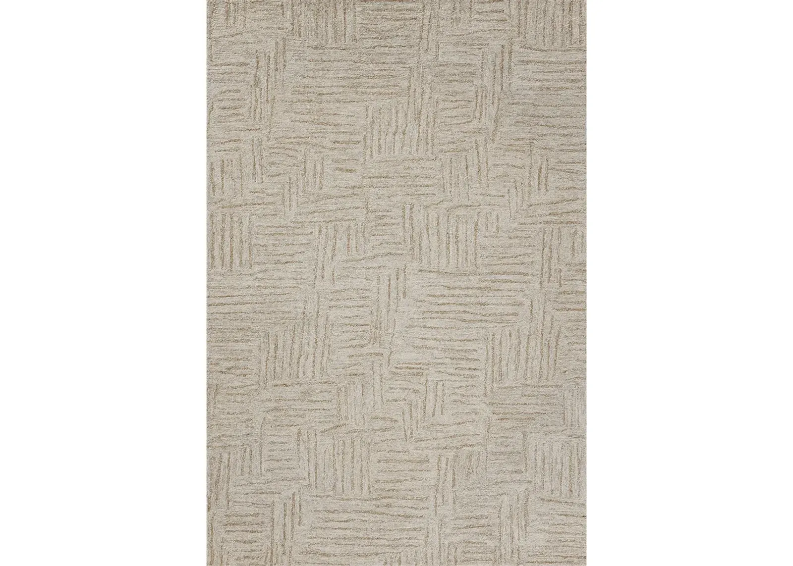 Polly POL-08 Smoke / Sand 2''3" x 3''9" Rug by Chris Loves Julia