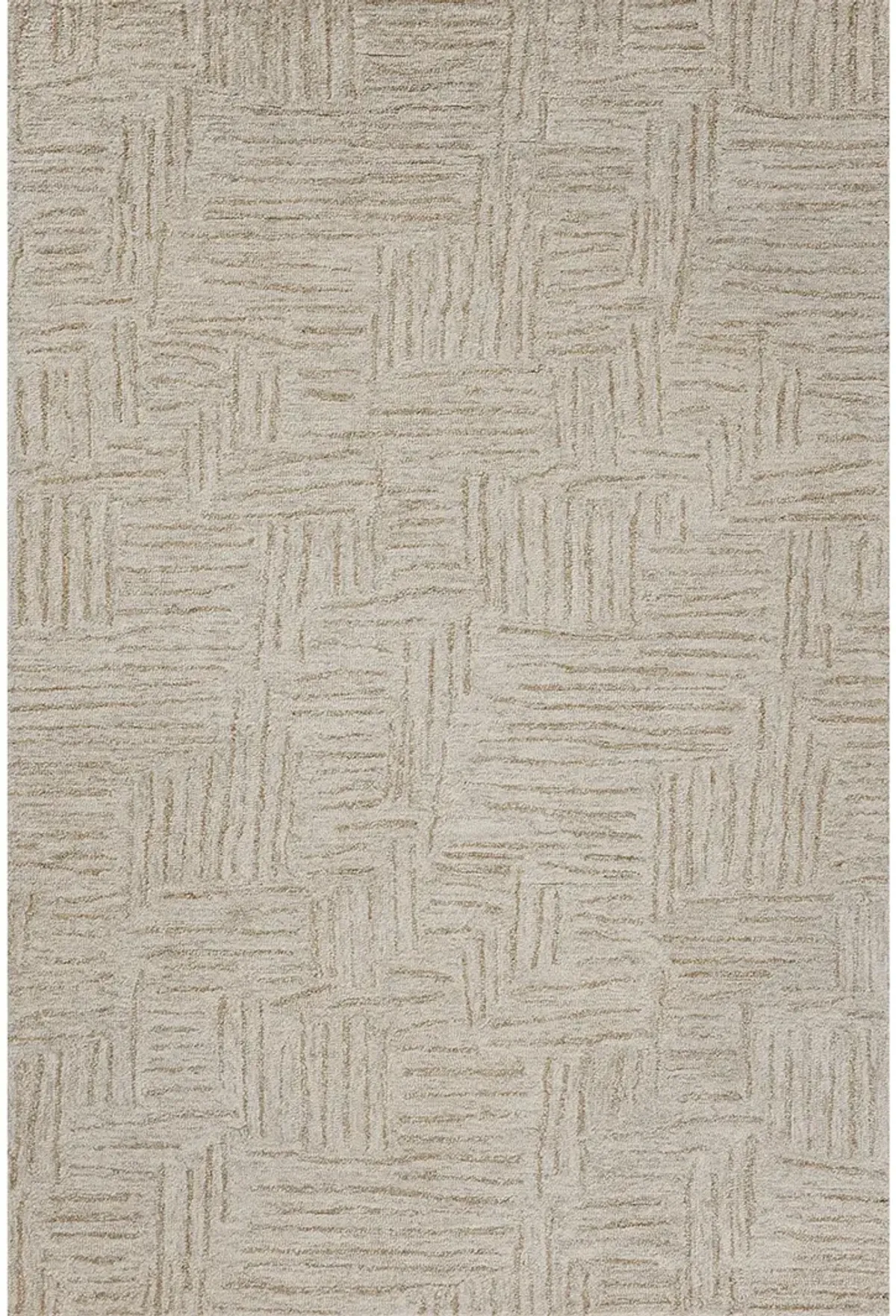 Polly POL-08 Smoke / Sand 2''3" x 3''9" Rug by Chris Loves Julia