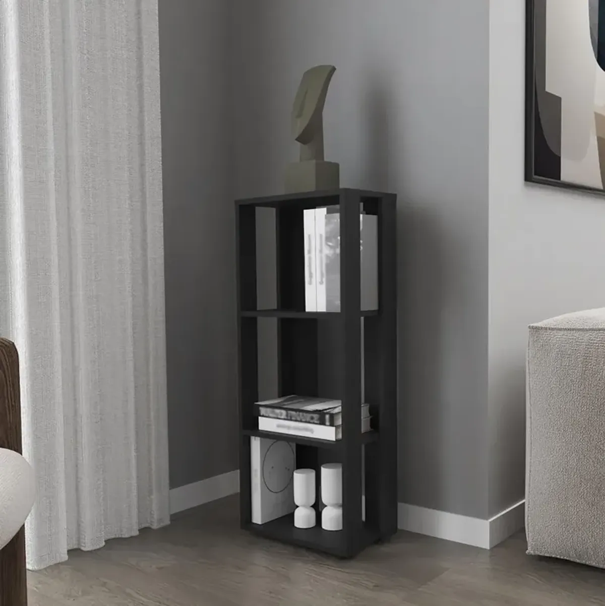 Newmanstown Bookcase, Office, Black