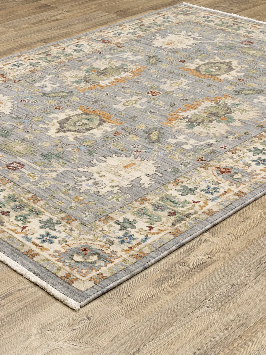 Lucca 3'3" x 5' Blue Rug