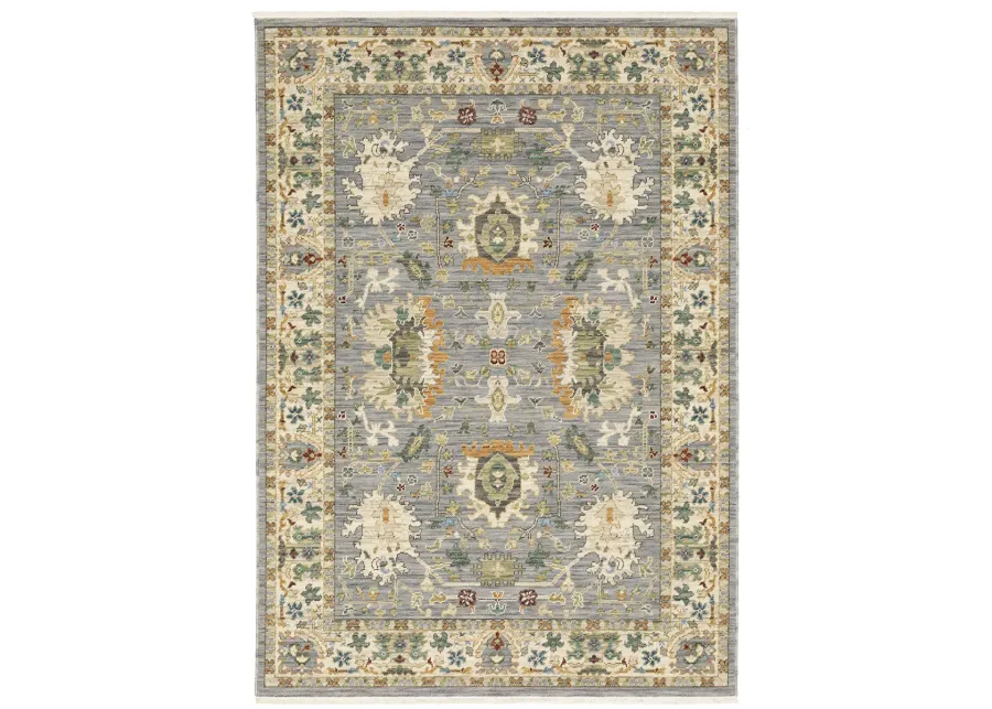 Lucca 3'3" x 5' Blue Rug