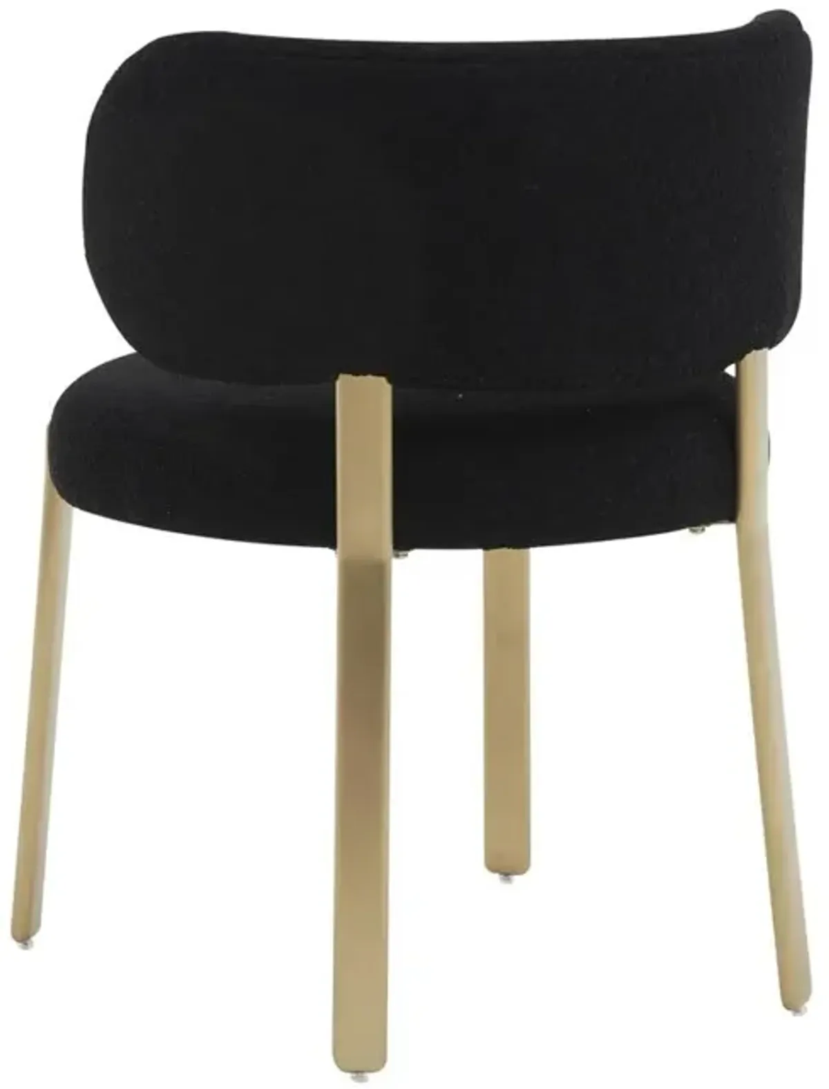 Belen Kox Elegant Black Boucle Dining Chair, Belen Kox