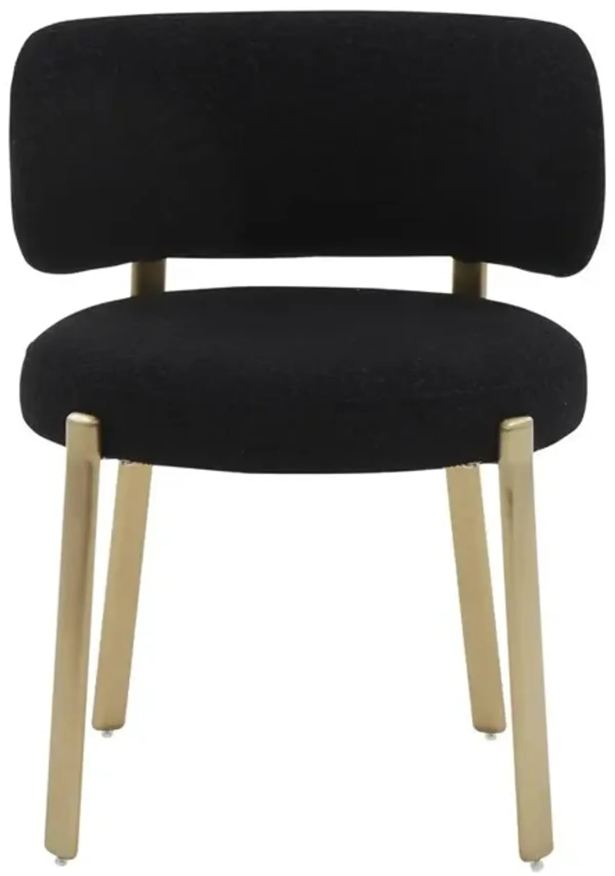 Belen Kox Elegant Black Boucle Dining Chair, Belen Kox