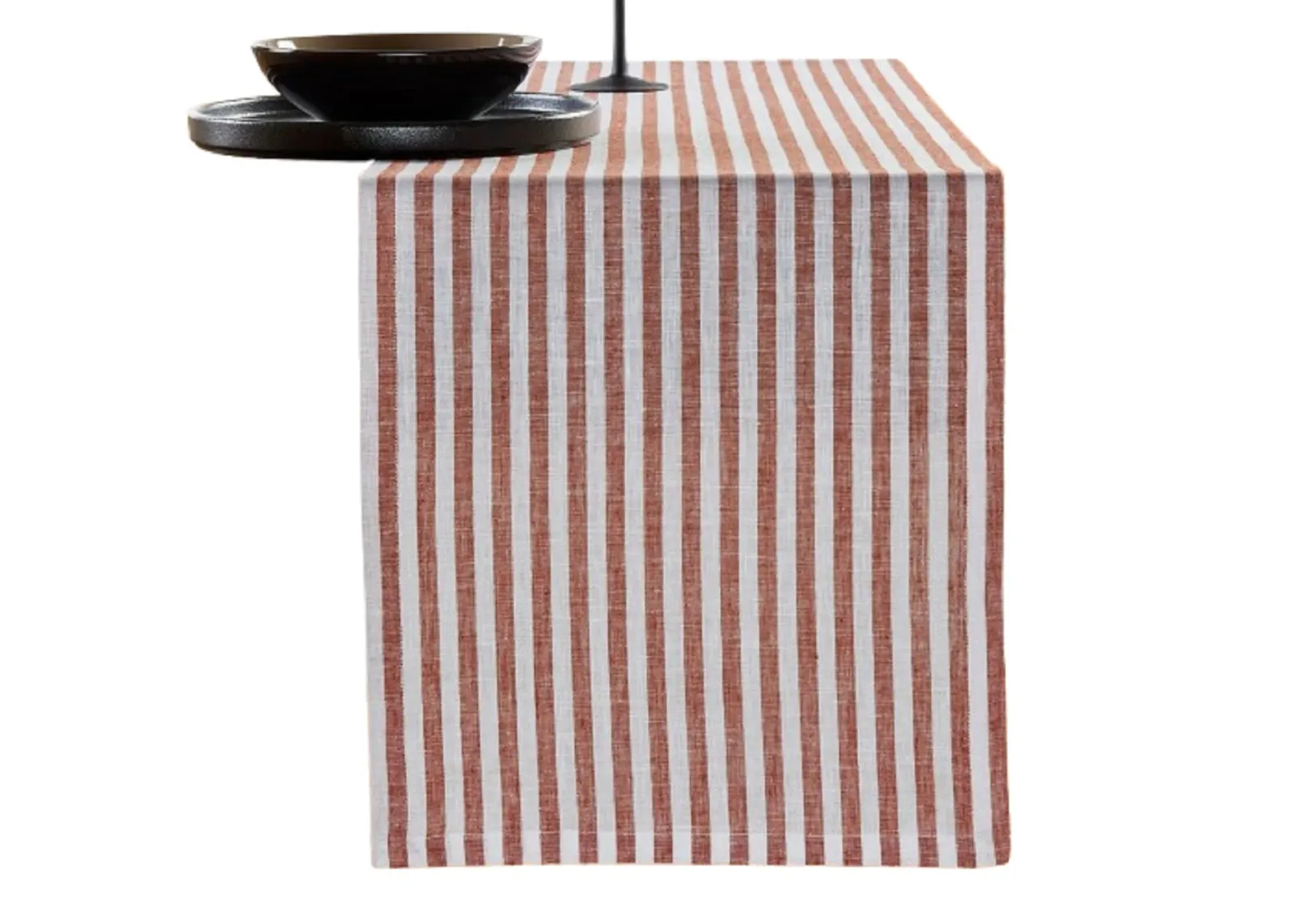 Solino Home 100% Pure Linen Table Runner 14 x 72 Inch | Amalfi Stripe