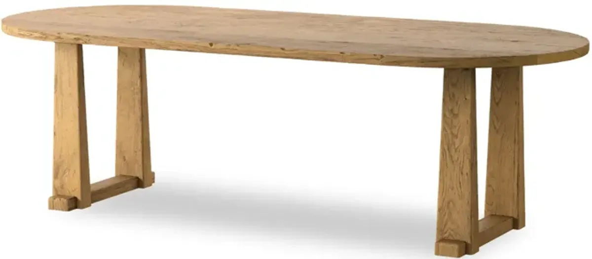 Ayla Worn Oak Dining Table