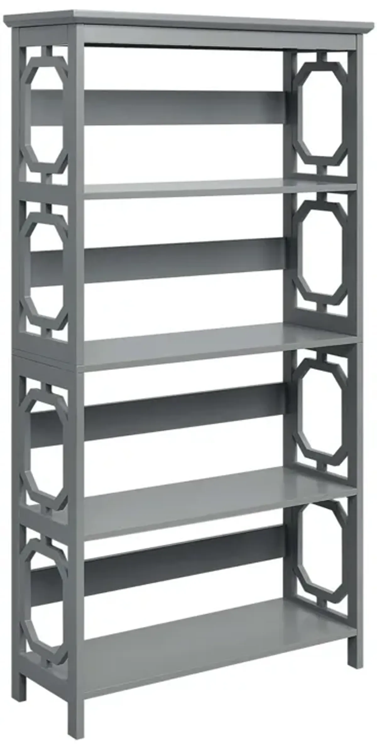 Convenience Concepts Omega 5 Tier Bookcase, Gray