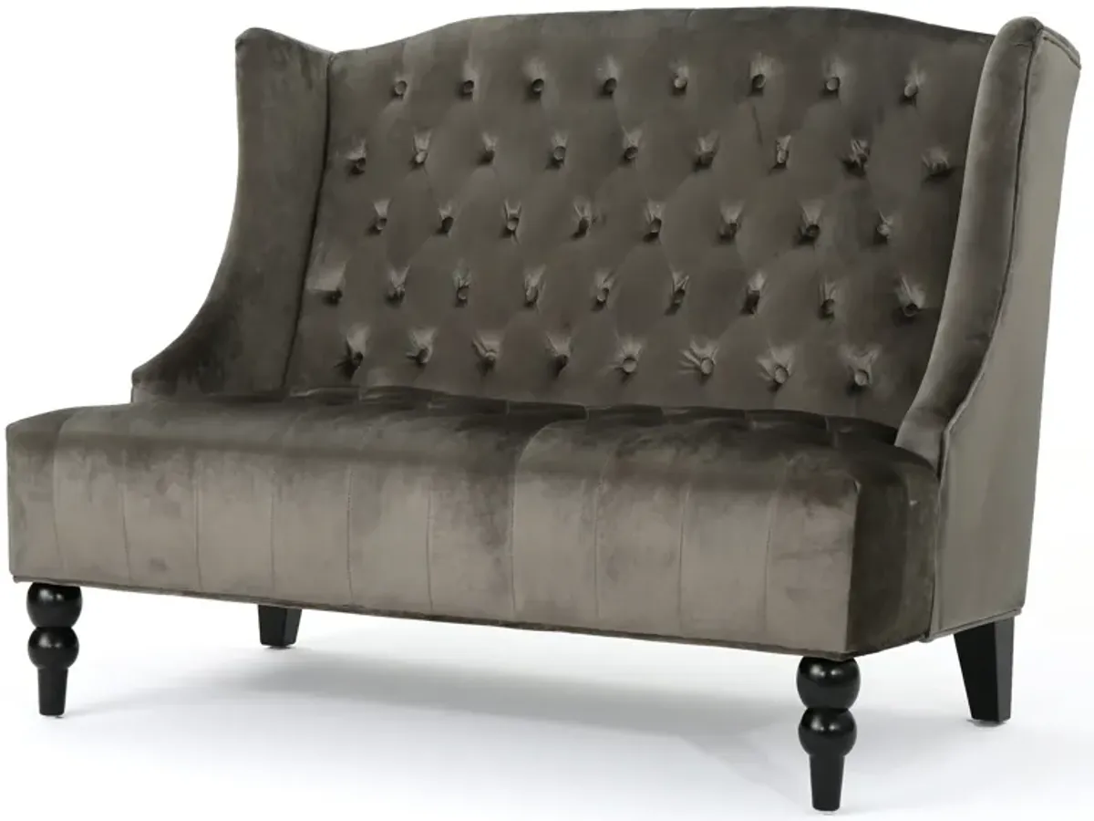 Merax Modern Velvet Loveseat Sofa