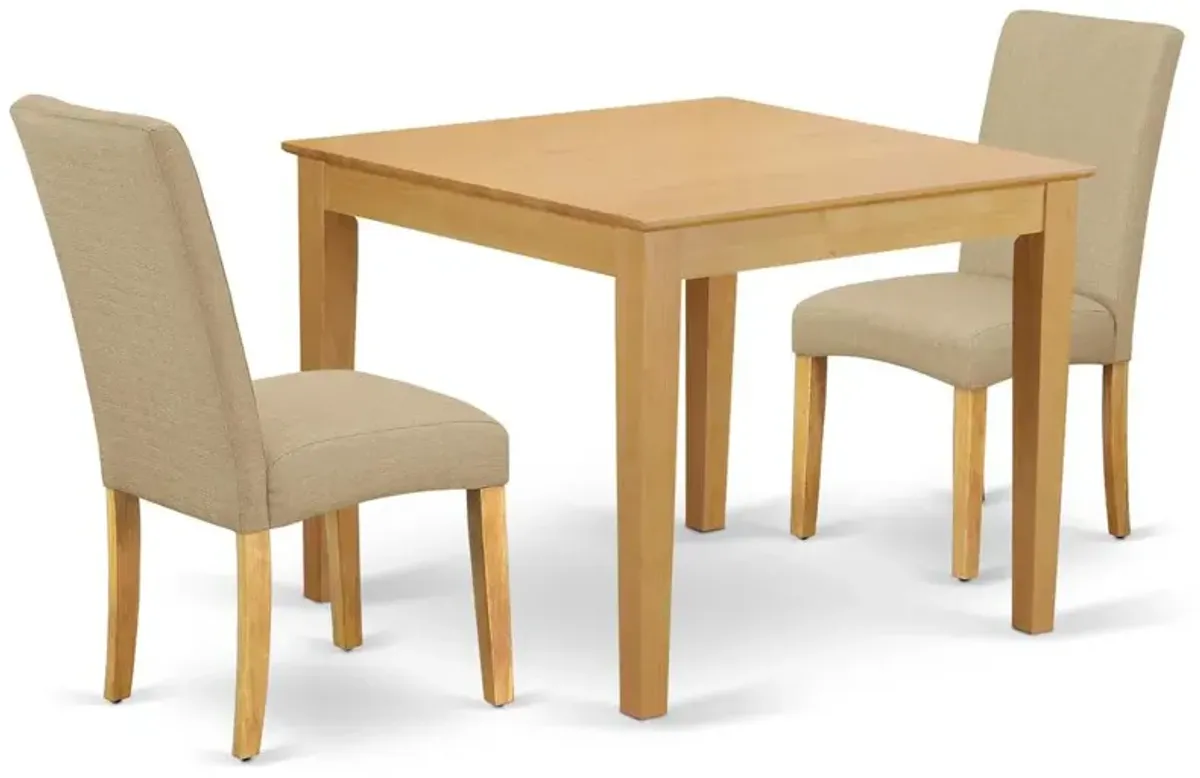 Dining Room Set Oak, OXDR3-OAK-16
