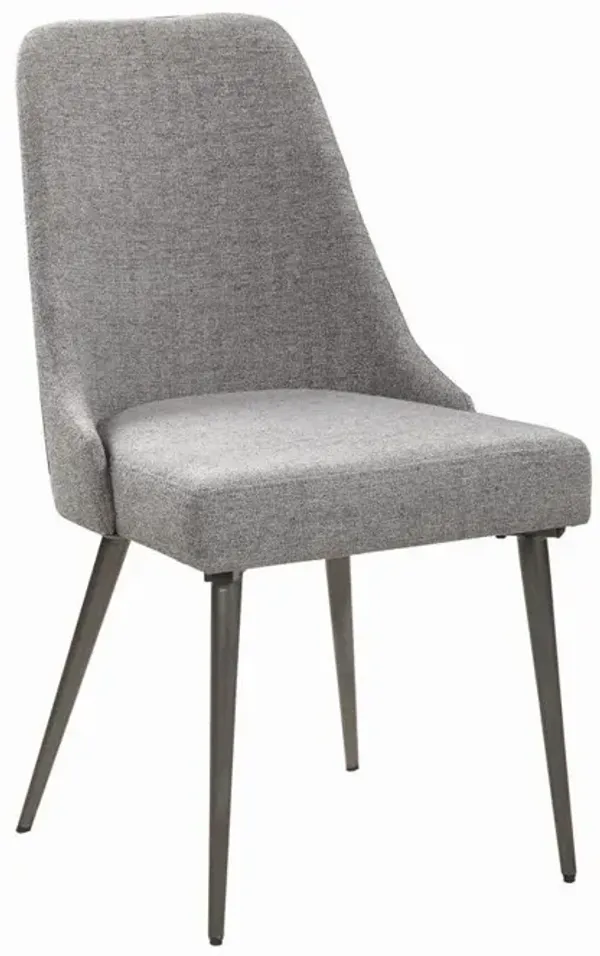 Alan Upholstered Dining Chairs Grey (Set of 2)
