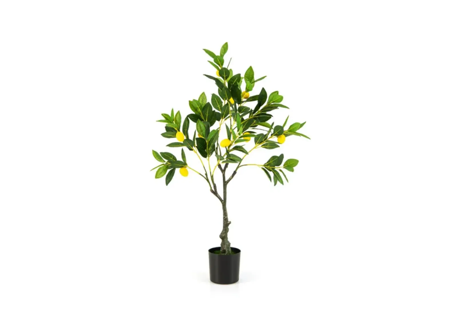 Hivvago Artificial Lemon Tree 2.6/4/5.2 Feet Tall Fake Lemon Plant wuth Lemon Fruits