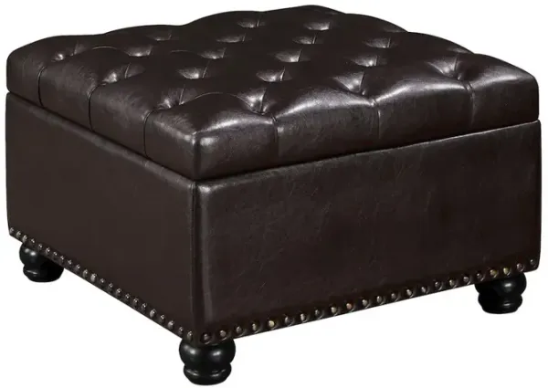 Convenience Concepts Designs4Comfort Herald Square Ottoman Coffee Table with Storage