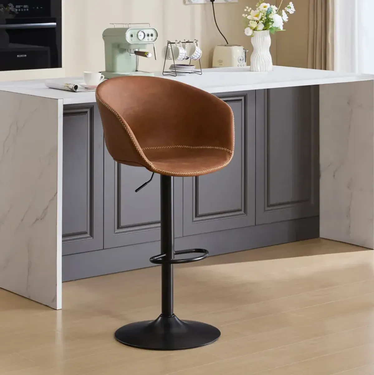 Minimalist Ergonomic Bar Stool Enhanced Comfort and Style