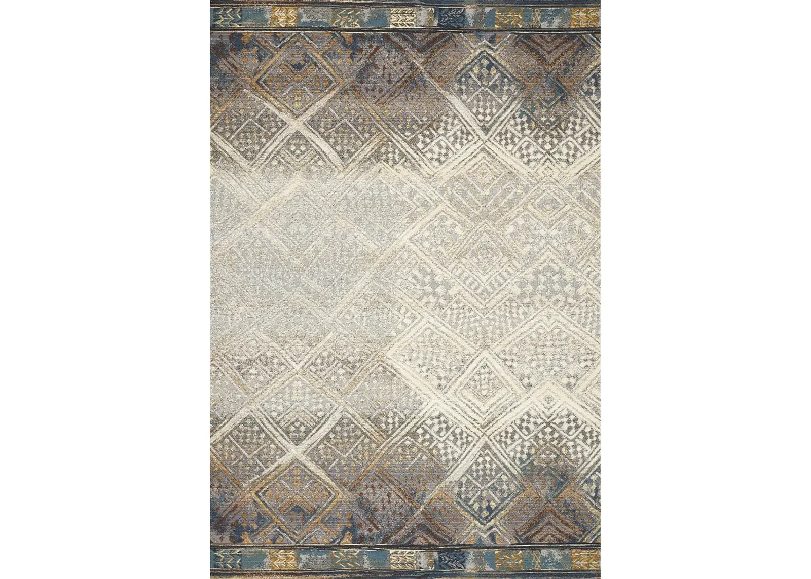 Mika MIK02 Ivory/Mediterranean 7'10" x 11'2" Rug