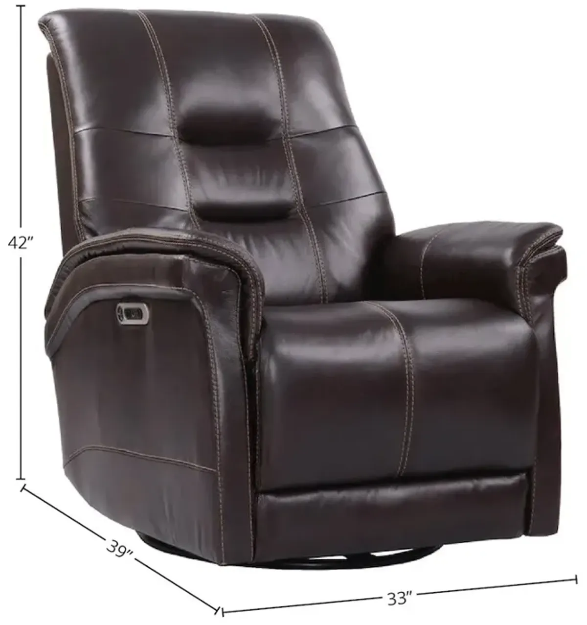 Parker Living Powered By Freemotion Cordless Power Swivel Glider Recliner