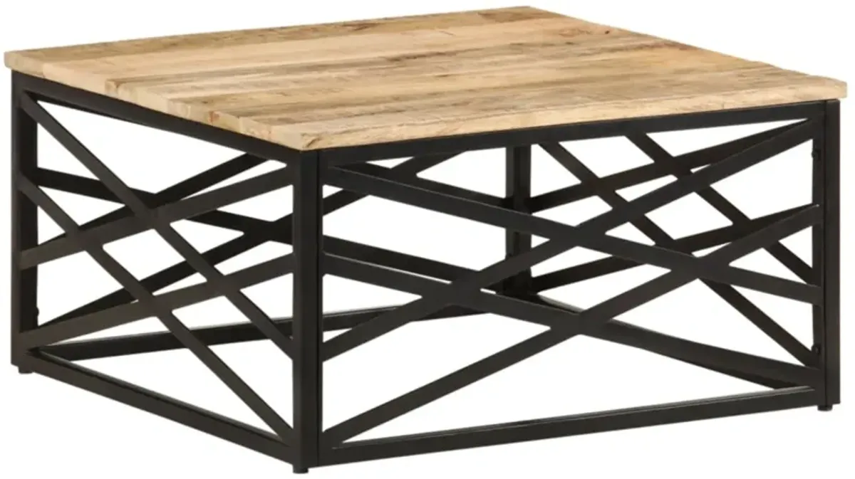 vidaXL Coffee Table 68x68x35 cm Solid Mango Wood