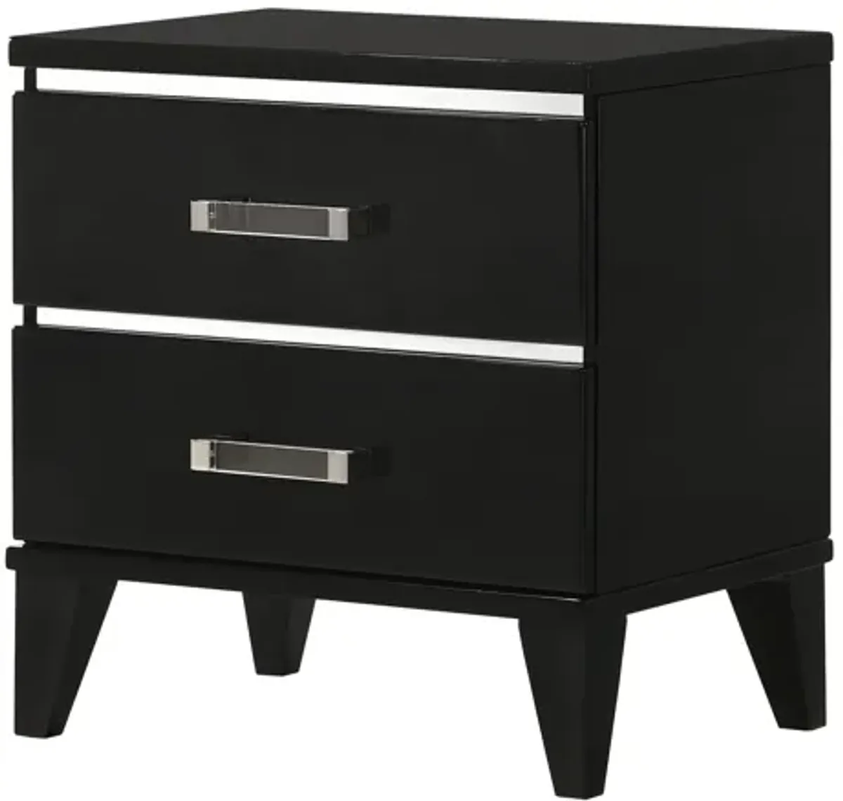 ACME Chelsie Nightstand, Black Finish