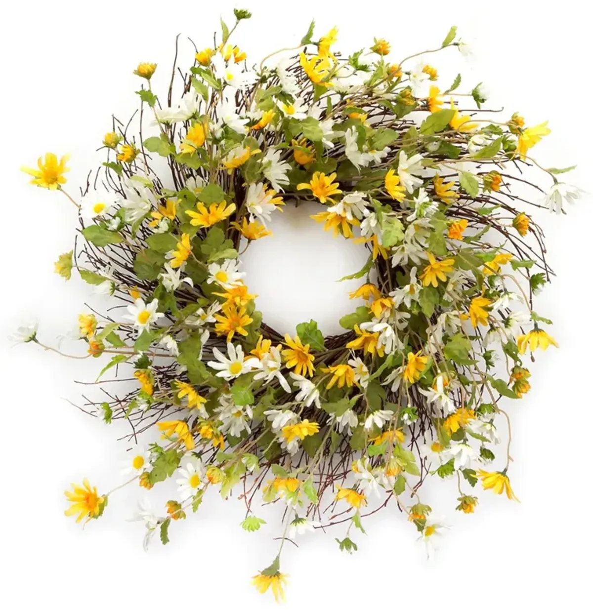 Fresh Daisy Wreath for Home or Front Door Décor