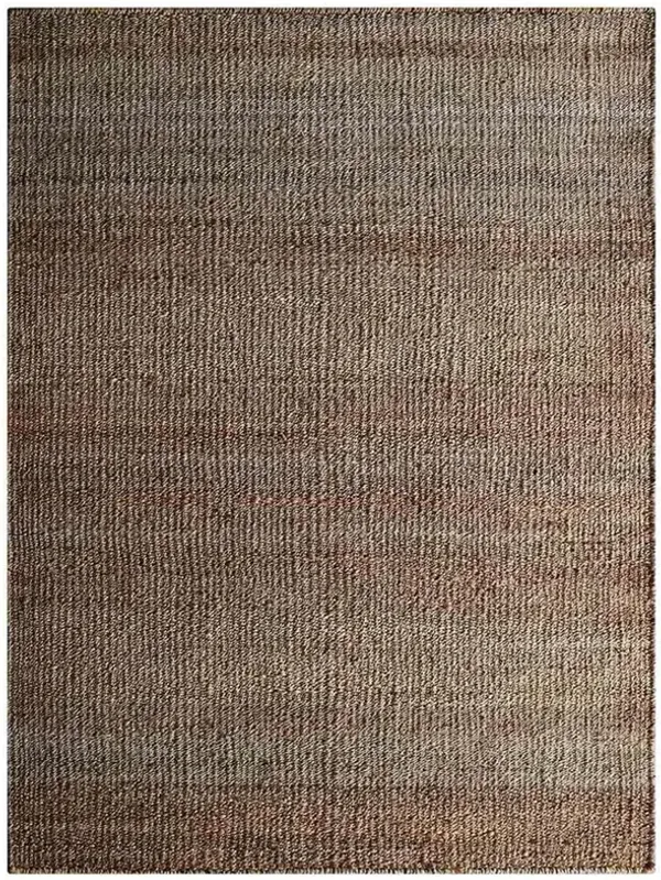HAND WOVEN JUTE ECO-FRIENDLY Solid AREA RUGS  - 6'x9', Rectangle Light Brown Color, Solid Plain, High Pile, Natural Fiber, Outdoor Indoor Handmade Area Rugs for Living Room, Bed Room (J00008)