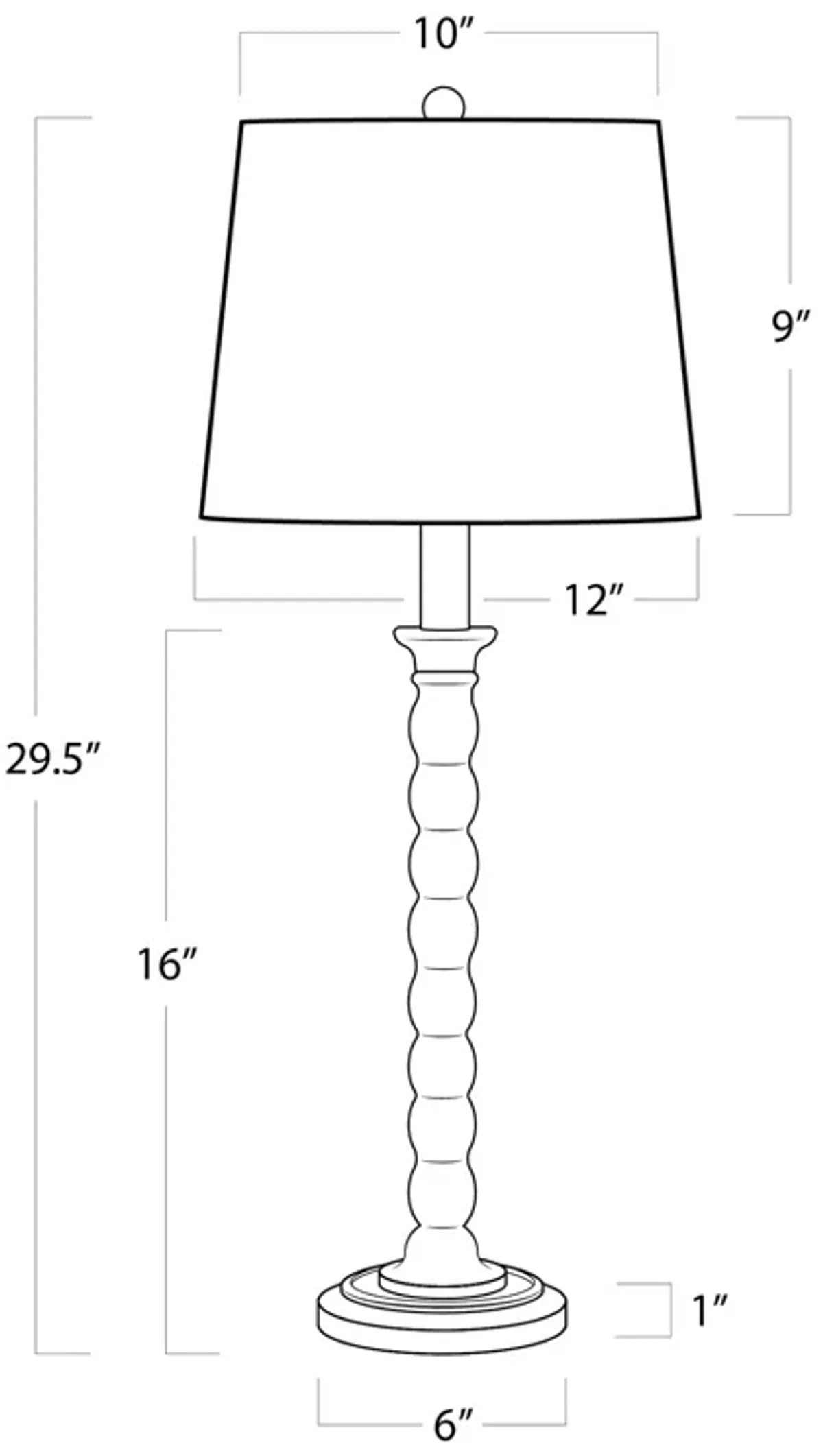 Coastal Living Perennial Buffet Lamp