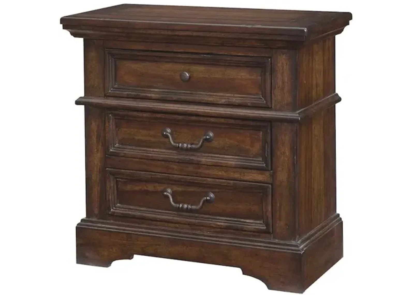 Stonebrook 3-Drawer Nightstand - Tobacco Finish