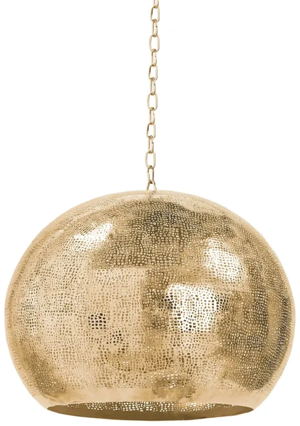 Pierced Metal Sphere Pendant