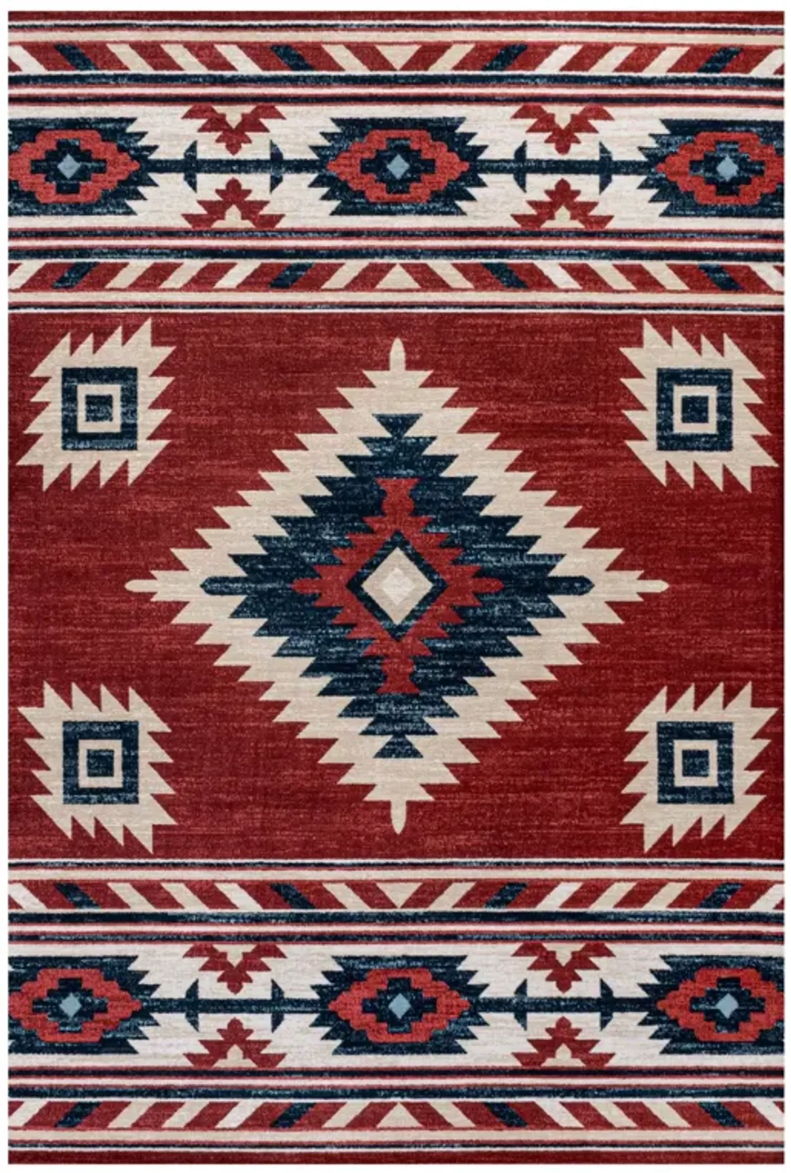 Serape Medallion Southwestern Area Rug