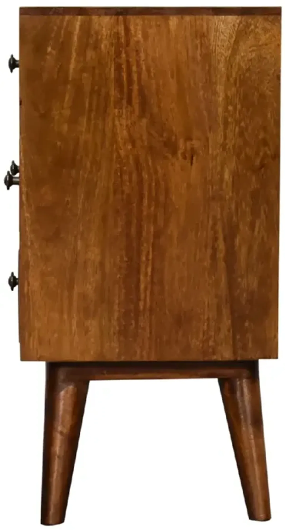 4 Drawer Multi Chestnut Nightstand