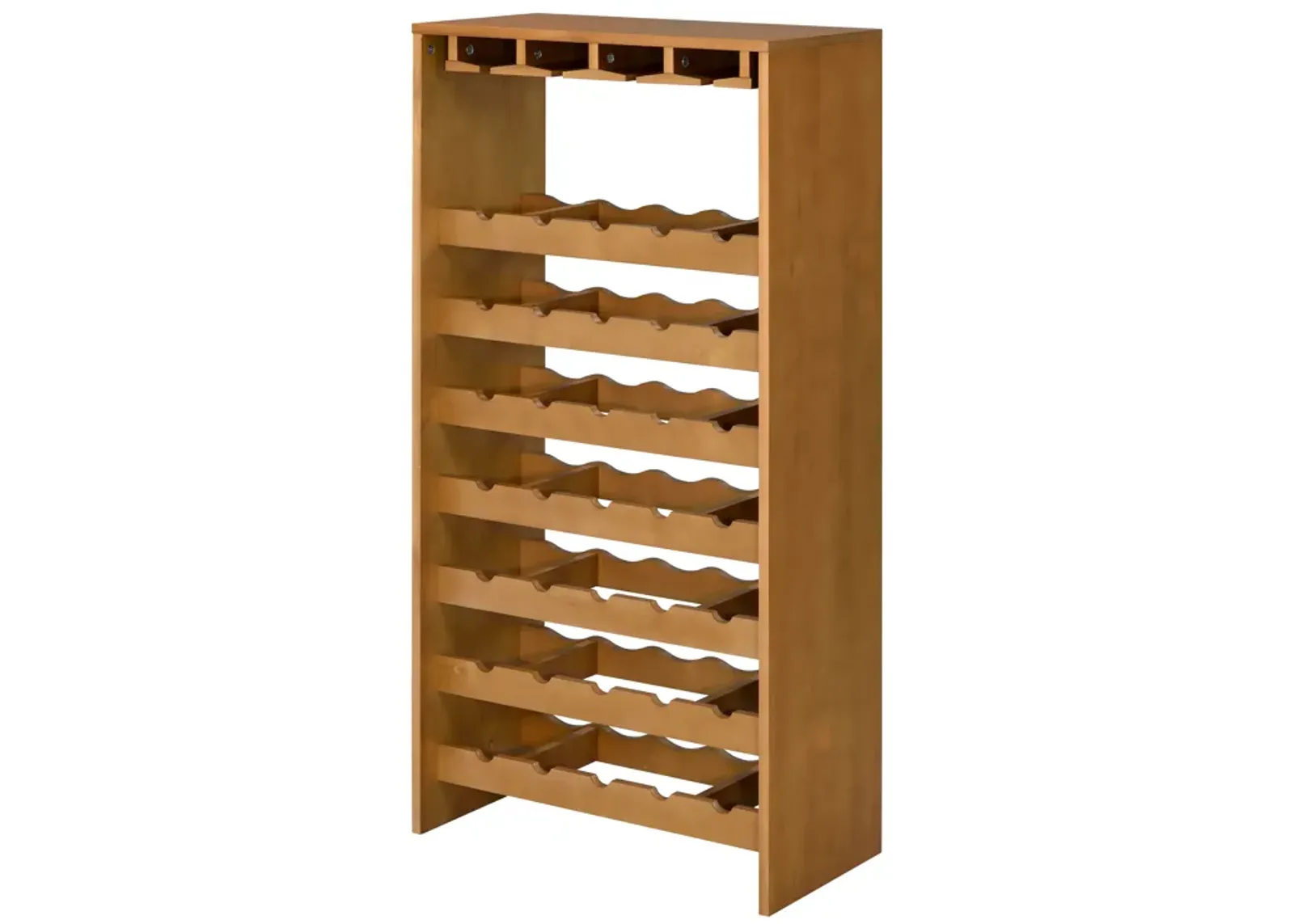 ACME Hanzi Wine Cabinet, Oak Finish