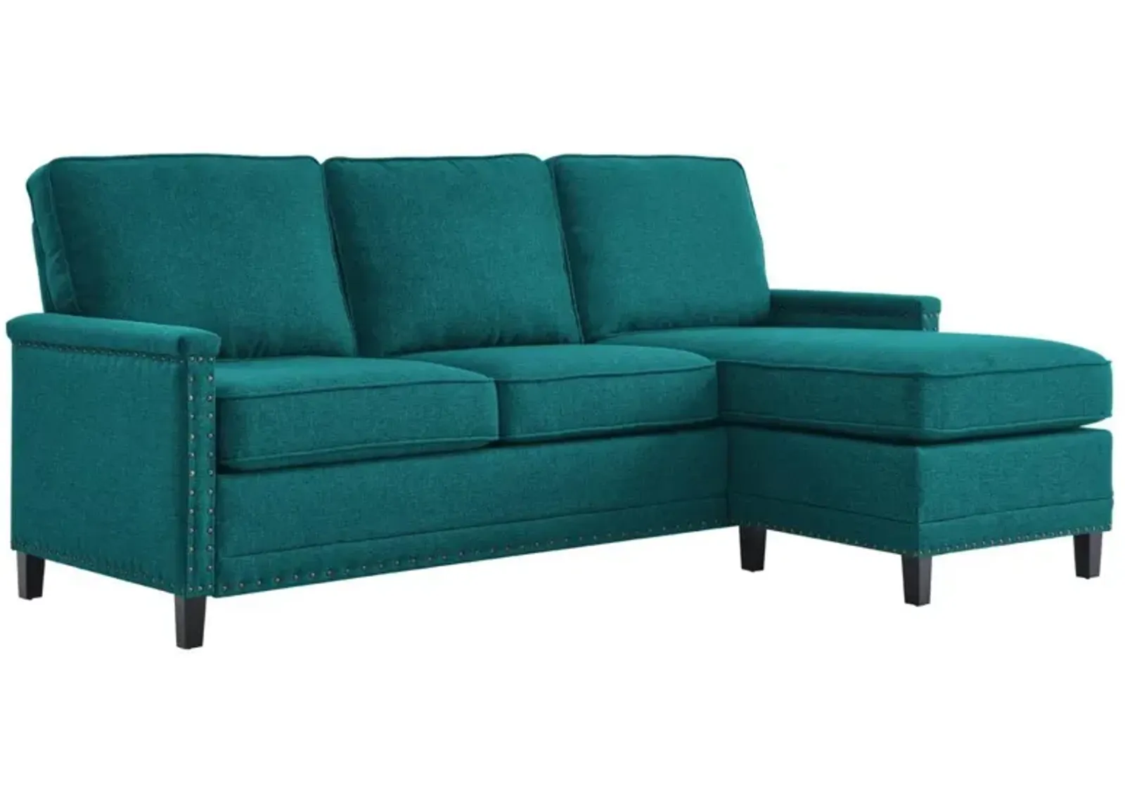 Modway Ashton, Sectional Sofa, Teal