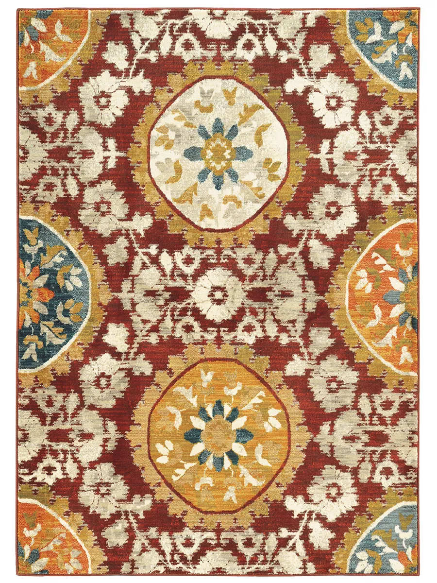 Sedona 9'10" x 12'10" Red Rug