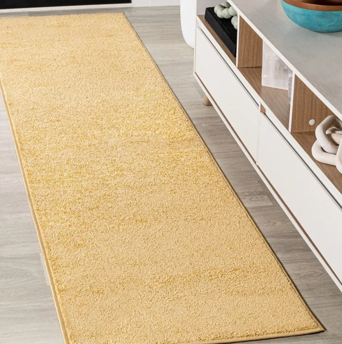 Haze Solid Low-Pile Area Rug