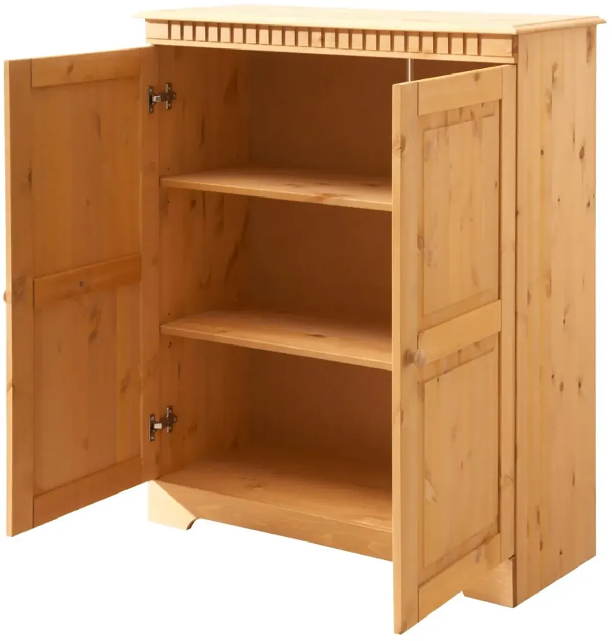 Cubrix Solid Wood 2 Door Closed Storage Cabinet