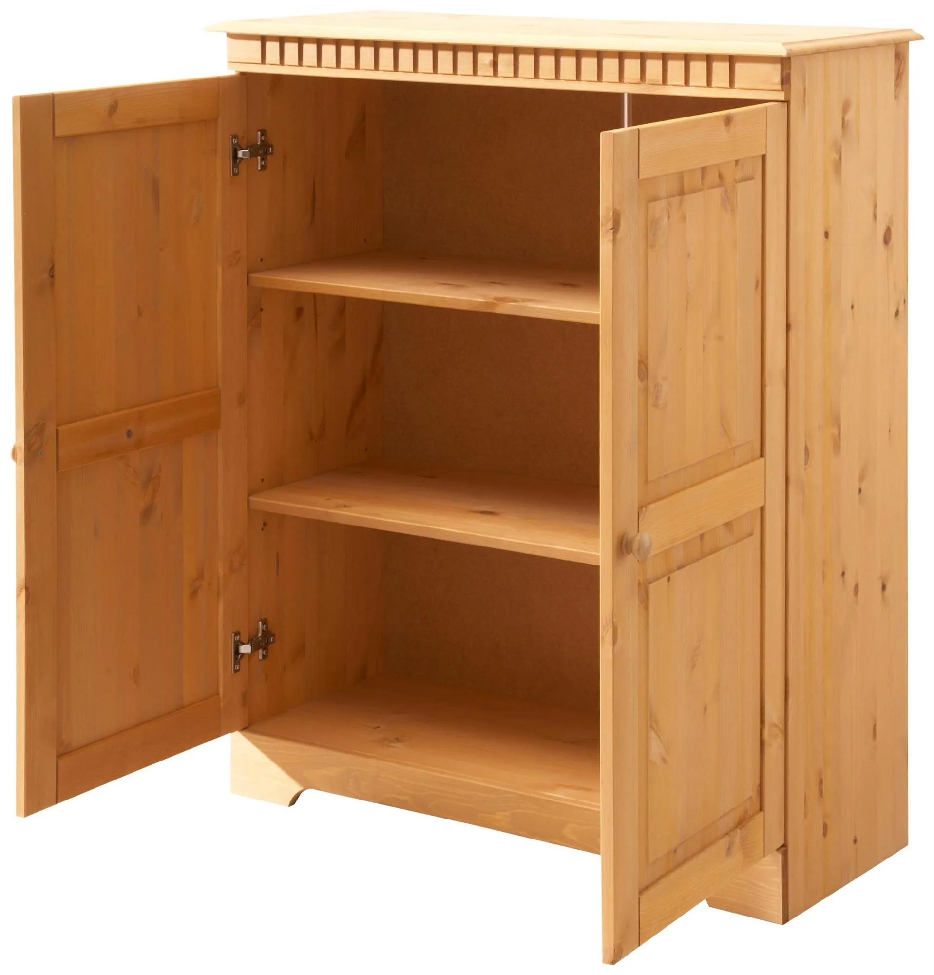 Cubrix Solid Wood 2 Door Closed Storage Cabinet