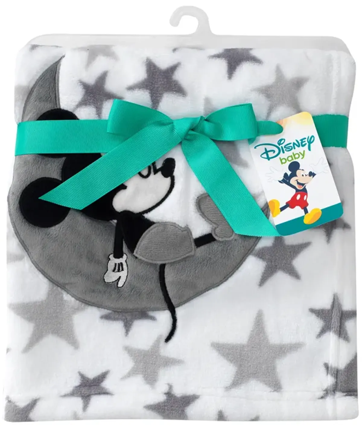 Disney Baby Mickey Mouse White/Gray Celestial Fleece Blanket by Lambs & Ivy