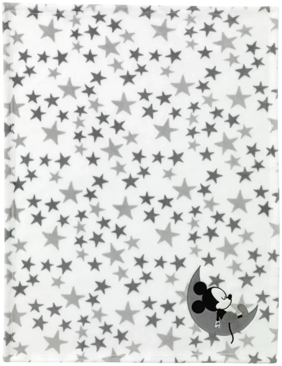 Disney Baby Mickey Mouse White/Gray Celestial Fleece Blanket by Lambs & Ivy