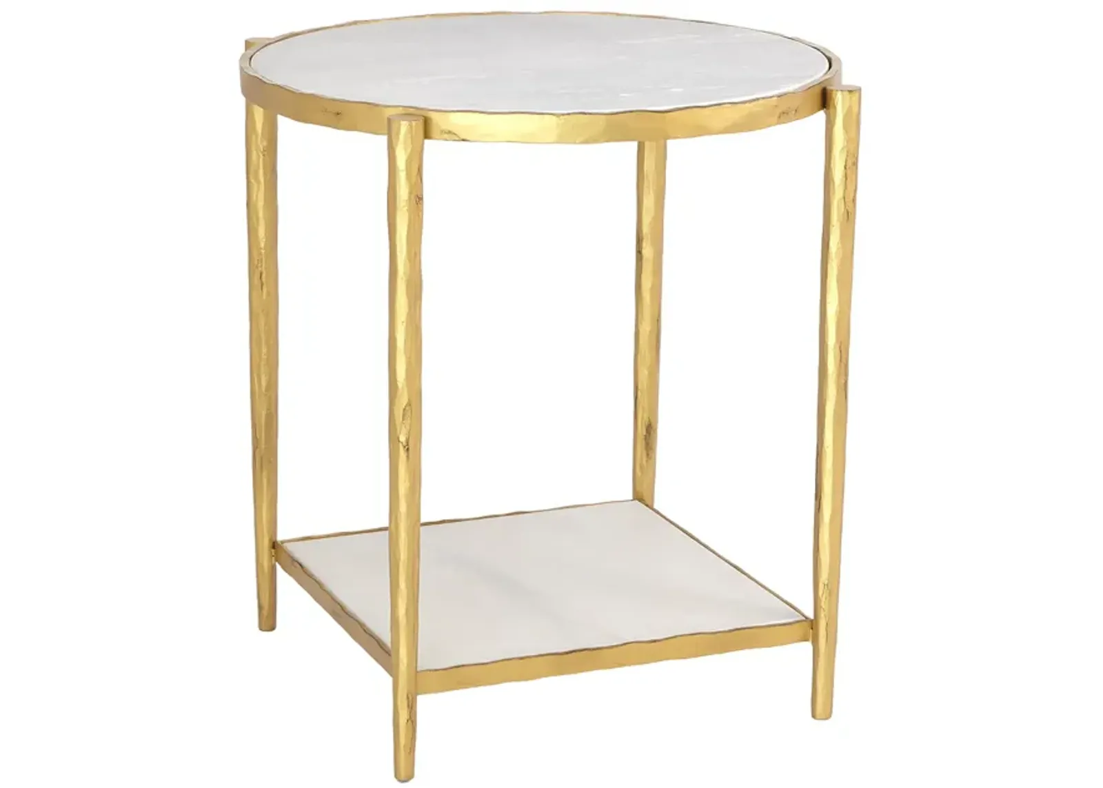 Circle/Square gold Side Table