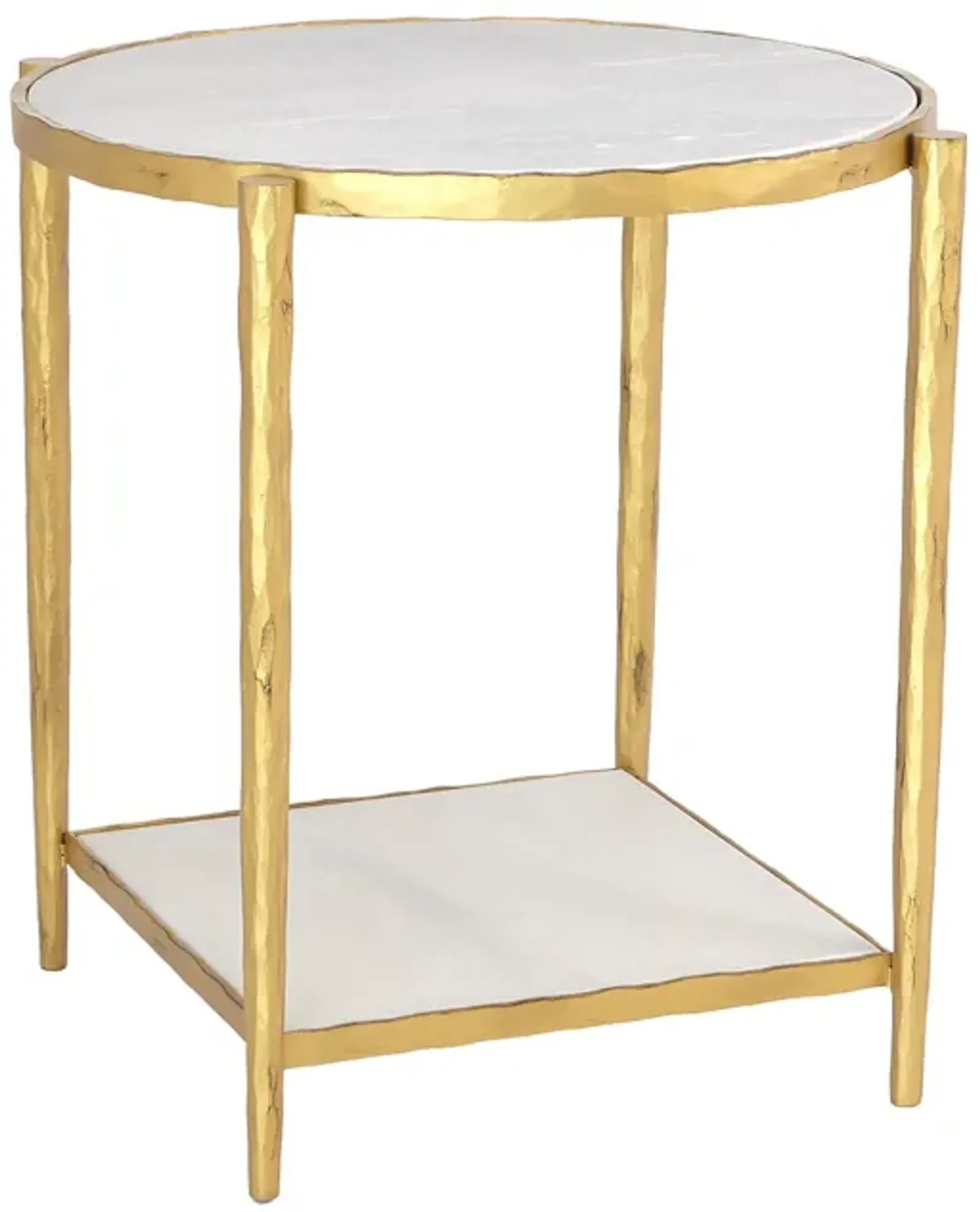 Circle/Square gold Side Table