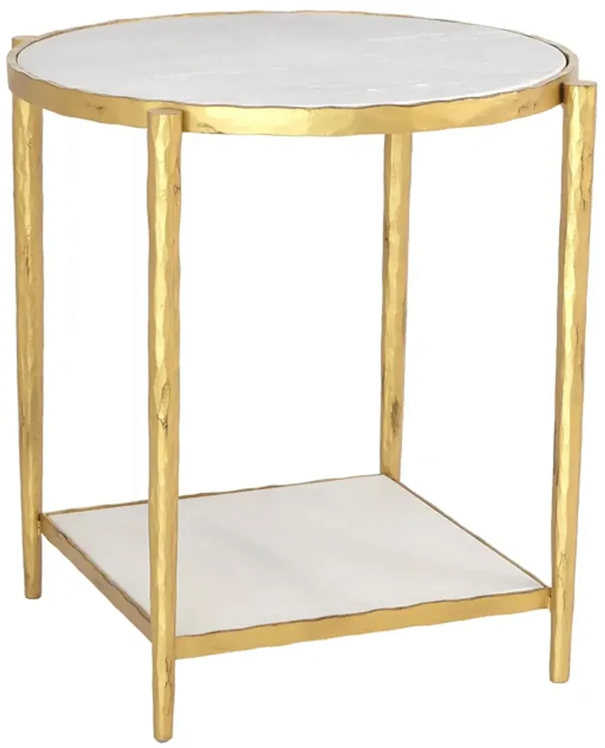 Circle/Square gold Side Table