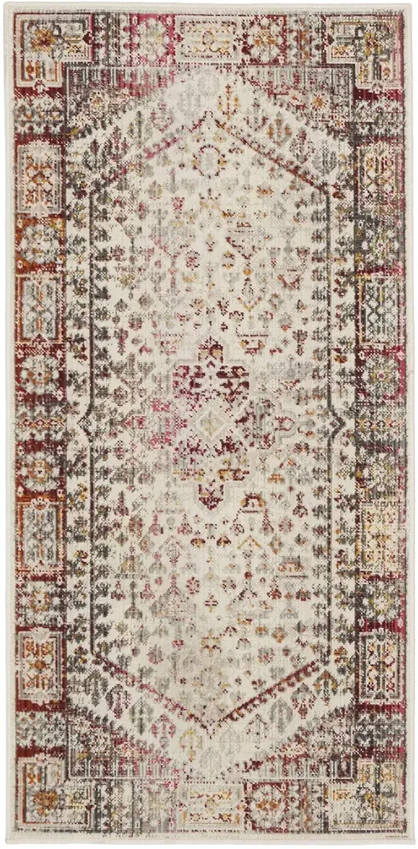 Vintage Kashan VKA08 Ivory/Red 2' x 4' Rug