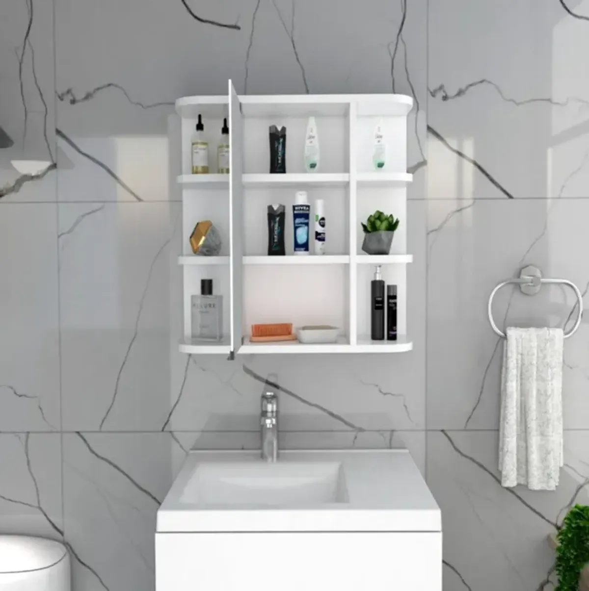 Medicine Cabinet Milano, Bathroom, White