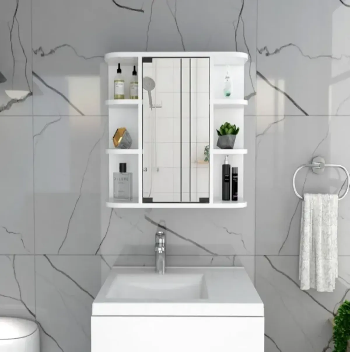 Medicine Cabinet Milano, Bathroom, White