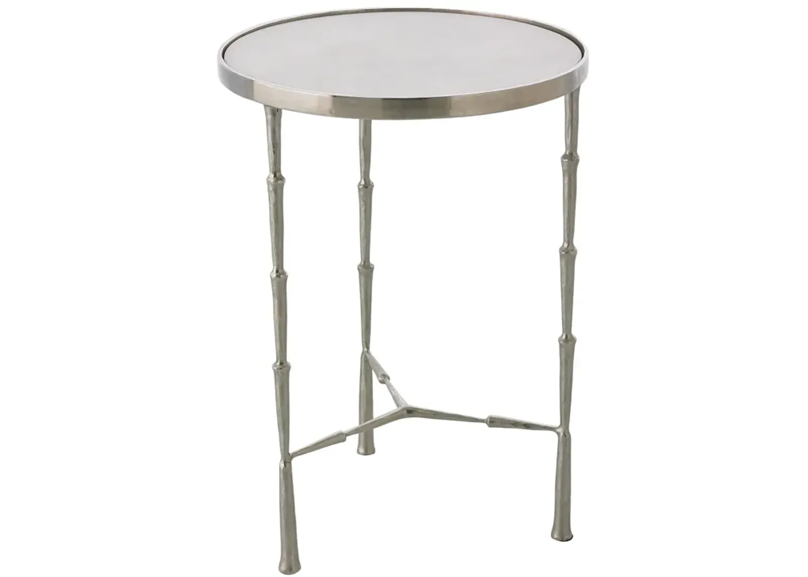 Spike Accent Table- Silver