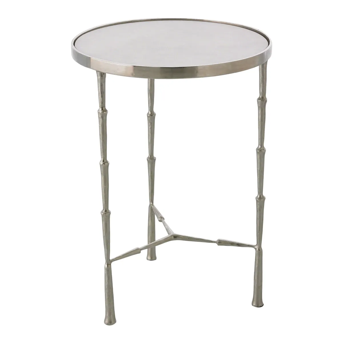 Spike Accent Table- Silver