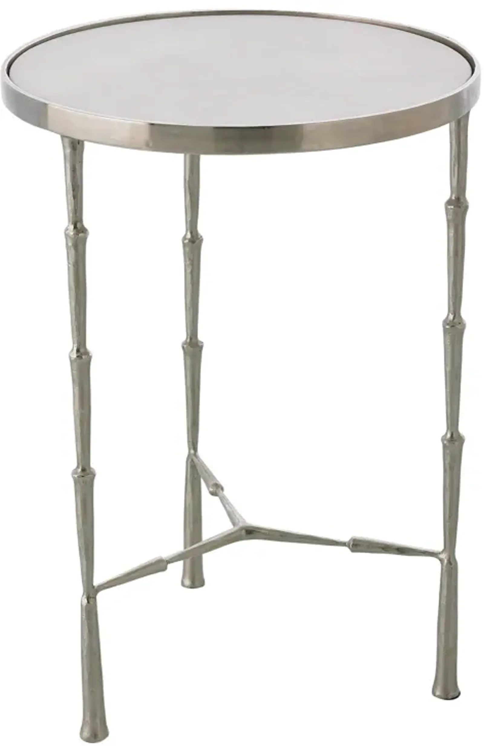 Spike Accent Table- Silver