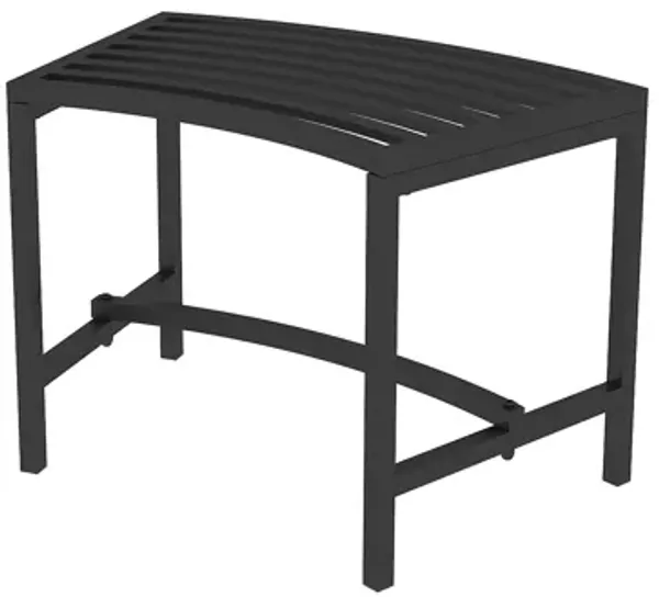 FUFU&GAGA Set of 4 Black Iron Enclosure Chairs, Industrial Metal Seating (23.9" W x 13.5" D x 15.7" H), Black