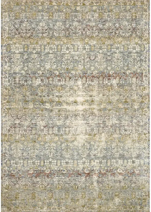 Revere Grey/Multi 7'10" x 7'10" Round Area Rug
