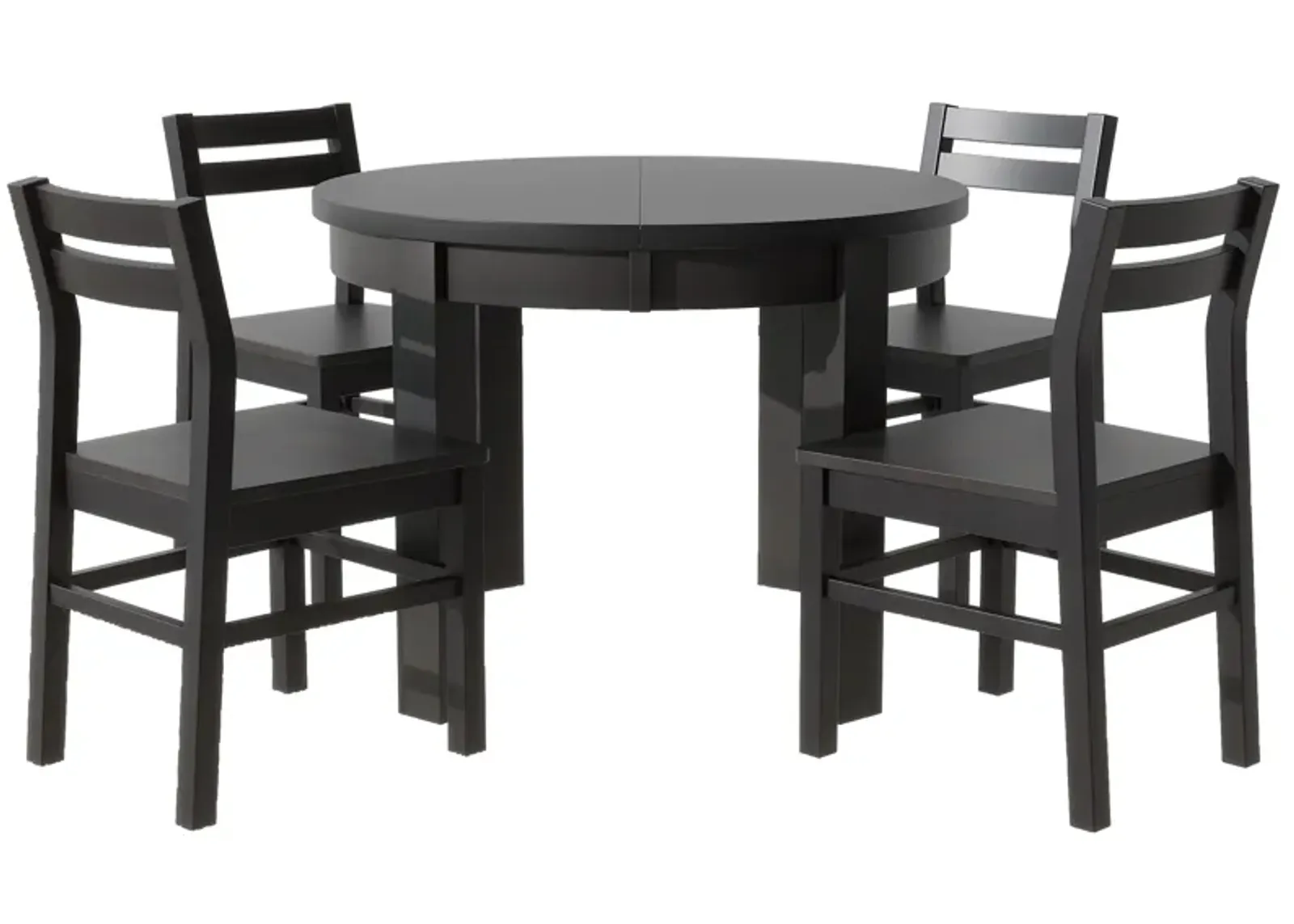 Merax Farmhouse 5-Piece Extendable Dining Table  Chairs Set