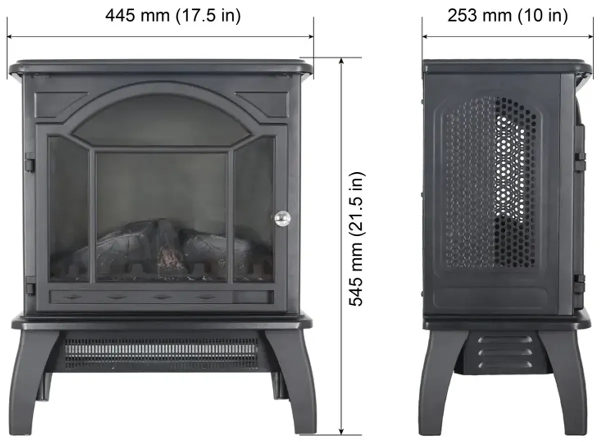 18 Inch 3D Infrared Electric Stove With Remote Control 0002