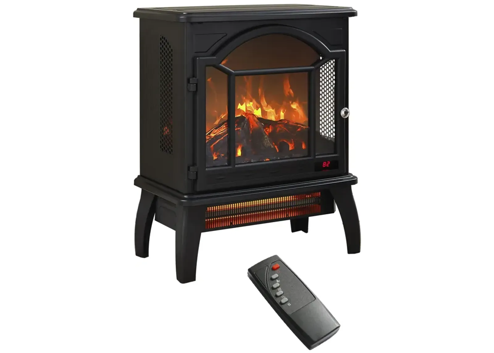 18 Inch 3D Infrared Electric Stove With Remote Control 0002